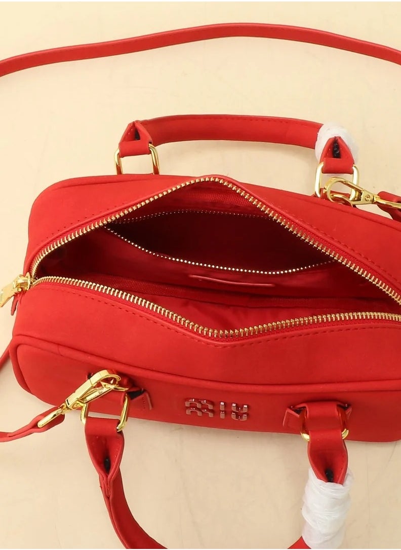 Miu Miu Arcadie padded suede top-handle bag  - Image 2