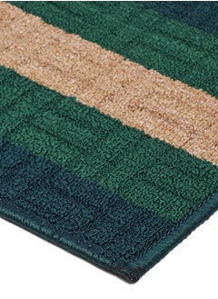Status Contract Anti Slip Front Door Mat | Living Room Rug for Entrance Doors (Dark Green Lines),38 x 58 Cm  - Image 5