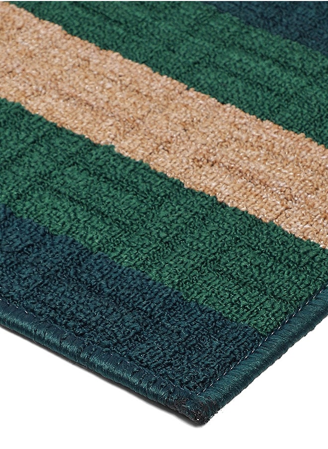Status Contract Anti Slip Front Door Mat | Living Room Rug for Entrance Doors (Dark Green Lines),38 x 58 Cm  - Image 5