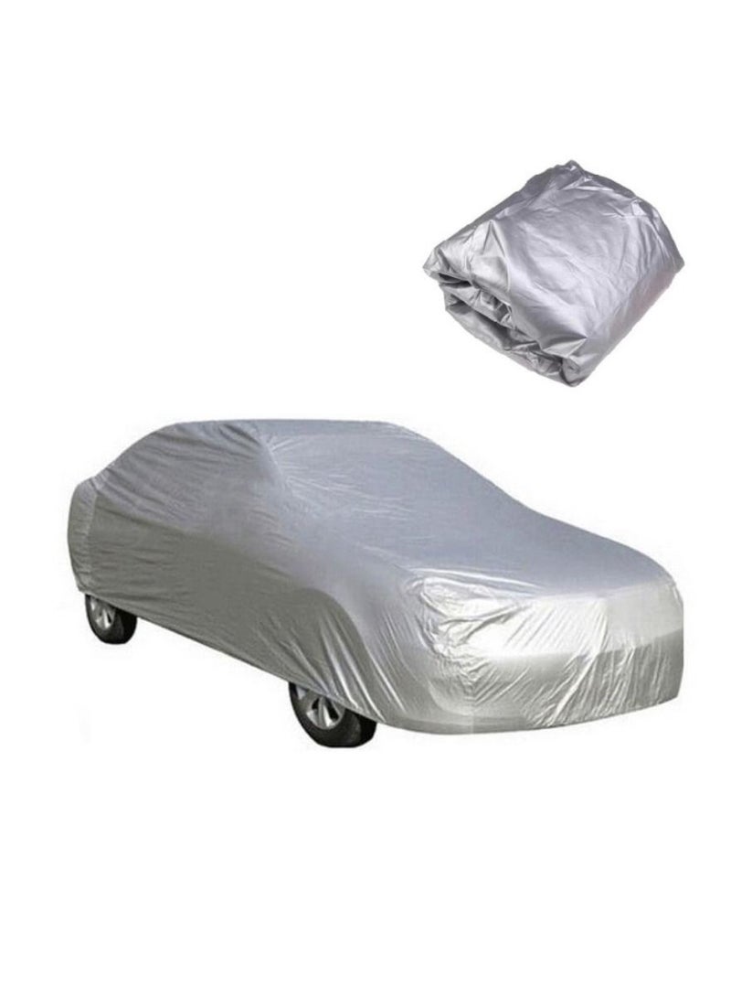 يوويل غطاء سيارة عالي التحمل مقاوم للماء في جميع الأحوال الجوية يحمي من المطر والثلج والشمس والأشعة فوق البنفسجية والبرد للسيارات، غطاء خارجي كامل من البرومينيوم للاستخدام الداخلي أو الخارجي XXL 560X175X120CM - Image 5