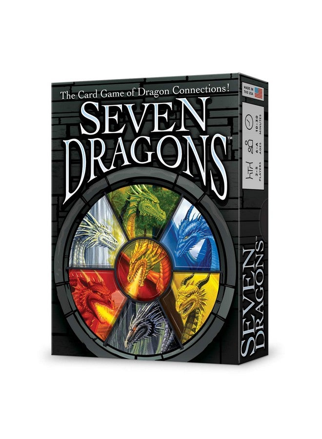 Looney Labs Looney Labs Seven Dragons Card Game - Create a Dragon Territory with Strategic Gameplay  - Image 1