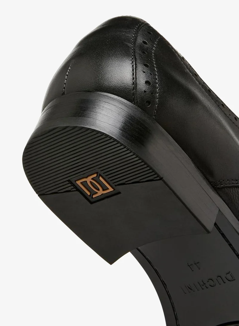 DUCHINI BLACK Men Lace-Up Leather Derby Shoes for Men | Best Price UAE