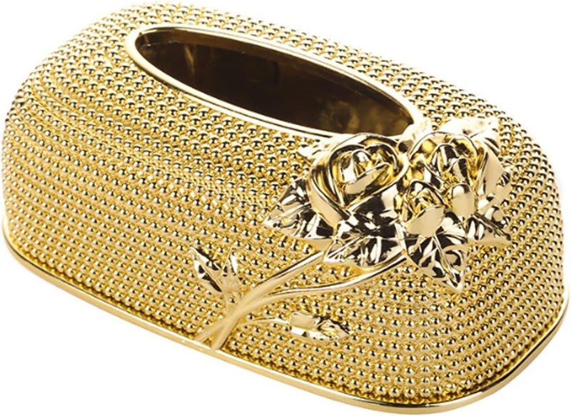 Tendula Vintage Gold Tissue Box Holder,Luxury Facial Napkin Holder,Toilet Paper Holder for Home Office Bathroom Car Automotive Decor. (Rose Gold Oval) - Image 4