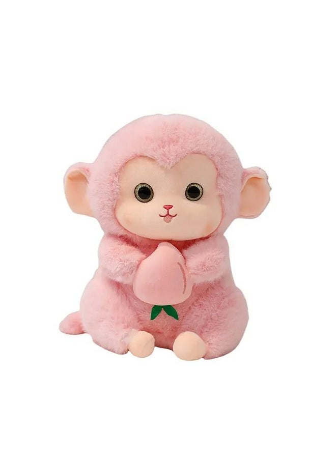 SCOOBA - SCOOBA Bigeye Monkey Soft to 25cm Size (Pink Monkey) - Image 1