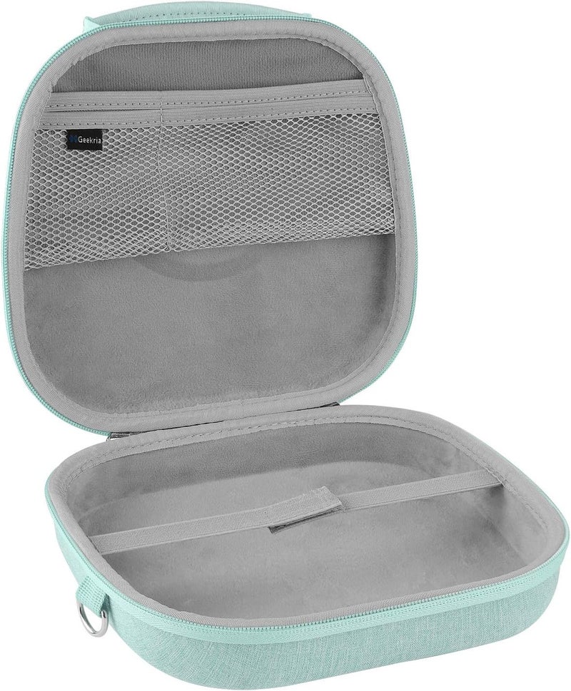 Geekria Shield Headphones Case Compatible with AirPods Max Case, Replacement Hard Shell Travel Carrying Bag with Cable Storage (Green) - Image 3