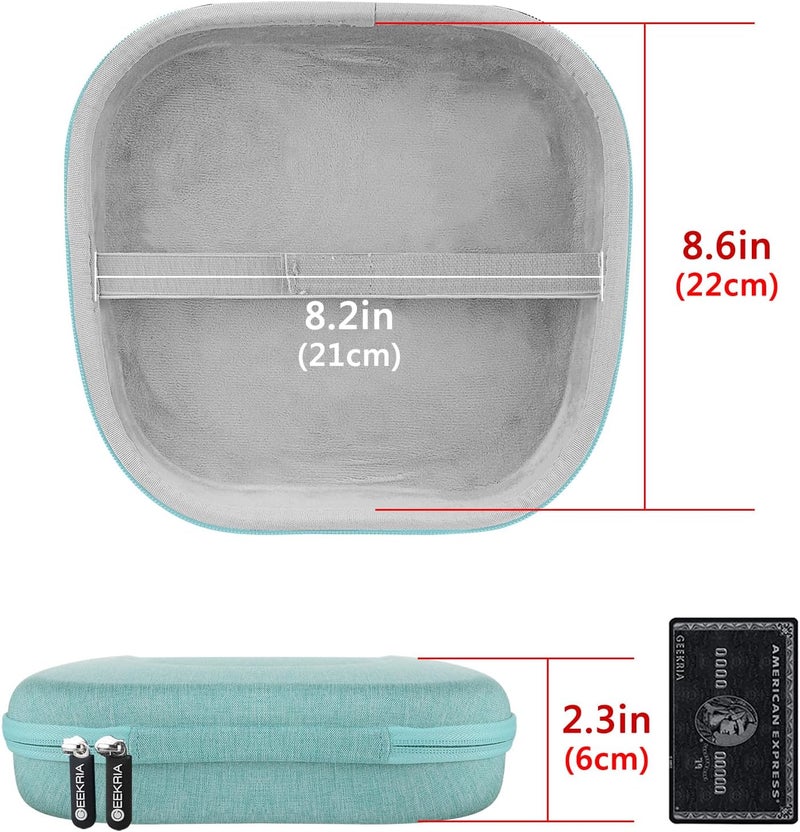 Geekria Shield Headphones Case Compatible with AirPods Max Case, Replacement Hard Shell Travel Carrying Bag with Cable Storage (Green) - Image 5