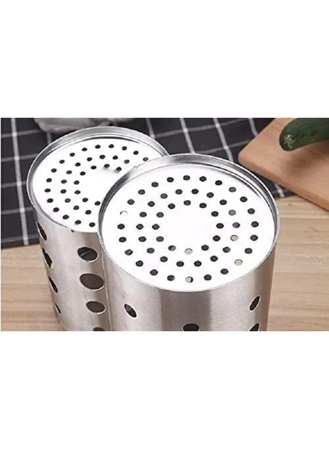 Stainless steel strainer and holder for spoons, forks and knives - Image 4