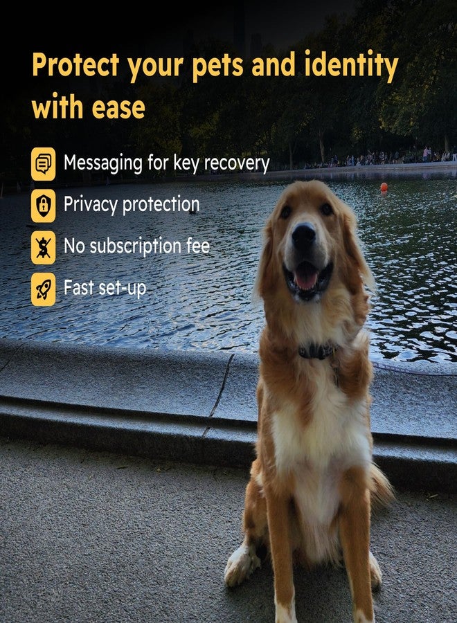 SeQR Smart Dog Cat Tag - Custom QR Code Pet ID, Durable Acrylic, 2 Pack, Round, No Subscription Fees - Image 2