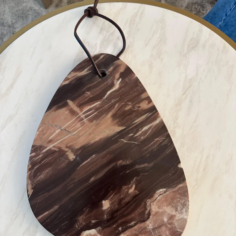 Tohfa Luxe Rose Vein Marble Cheese & Charcuterie Board
