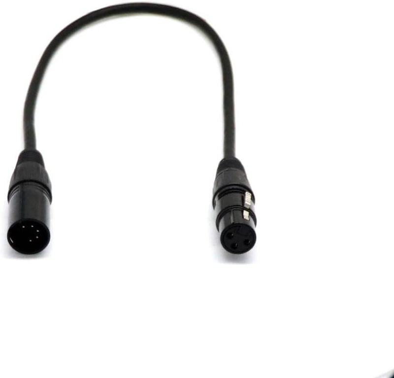 كلاراكو كابل محول DMX ذو 5 دبابيس ذكر إلى 3 دبابيس أنثى XLR - Image 1
