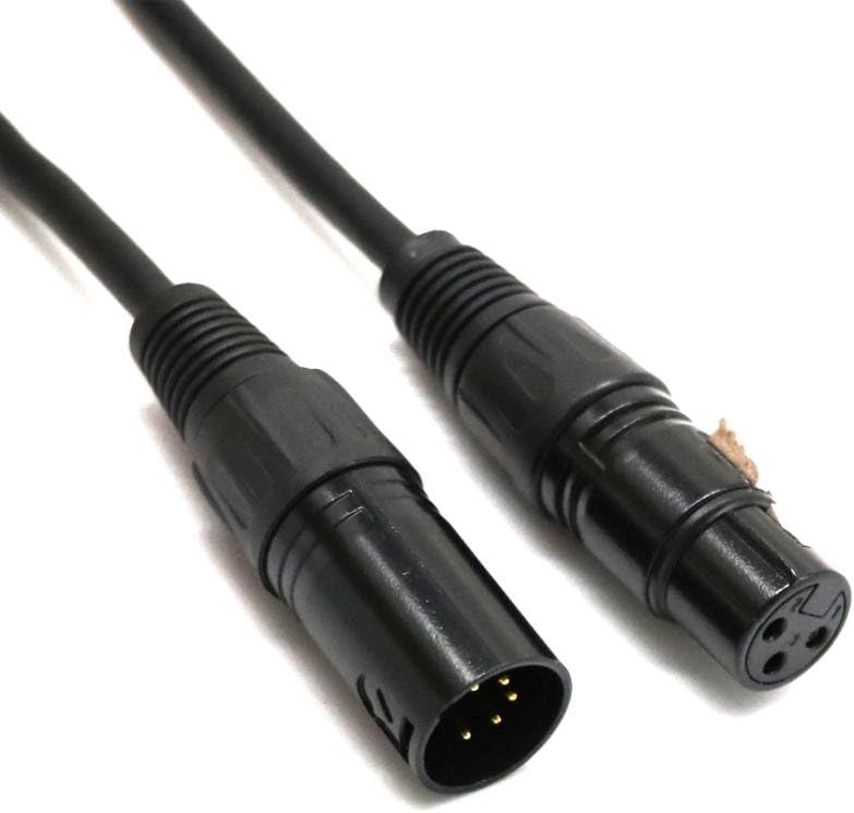 كلاراكو كابل محول DMX ذو 5 دبابيس ذكر إلى 3 دبابيس أنثى XLR - Image 2