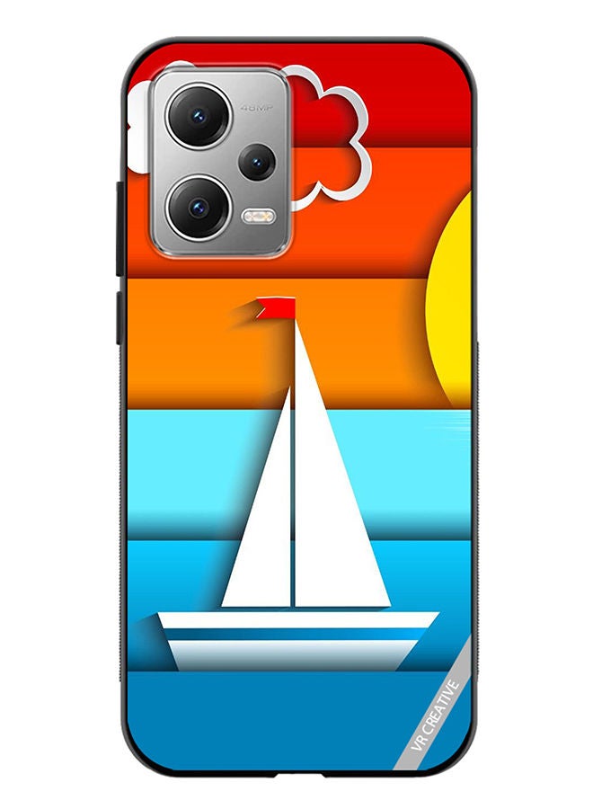 VR CREATIVE Protective Case Cover For Xiaomi Redmi Note 12 Boat Design Multicolour - Image 1