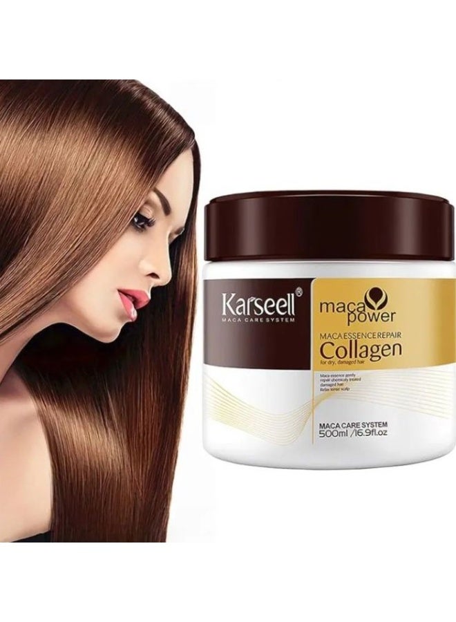 Karseell Collagen Hair Treatment Deep Repair Argan Oil Collagen Hair Mask 500ml - Image 4