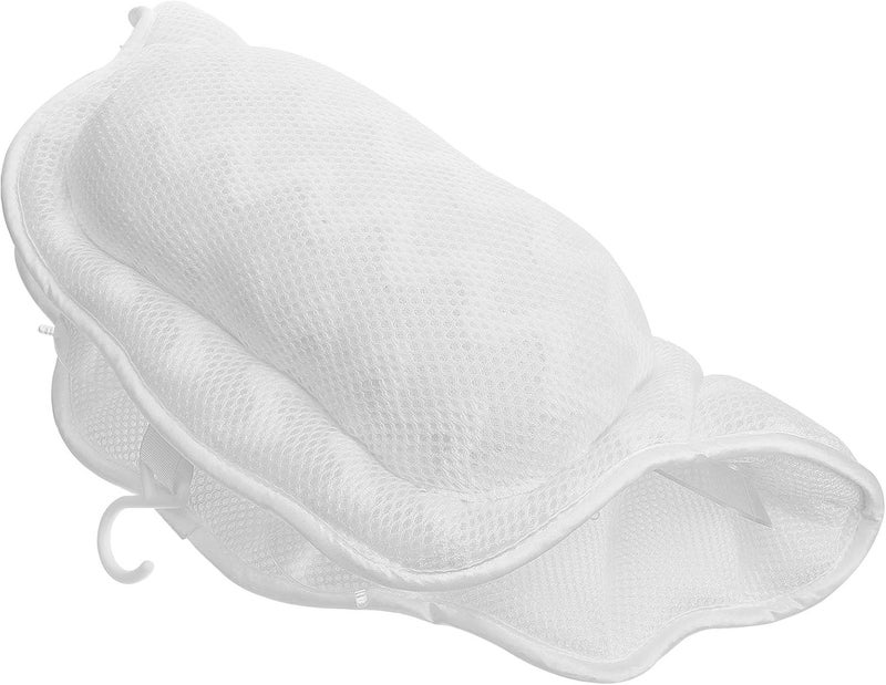Bath Pillow with Suction Cups, Washable Bathtub Head and Neck Rest Cushion, Non-Slip Spa Accessory for Relaxing Home Bath and Shower Use - Image 1