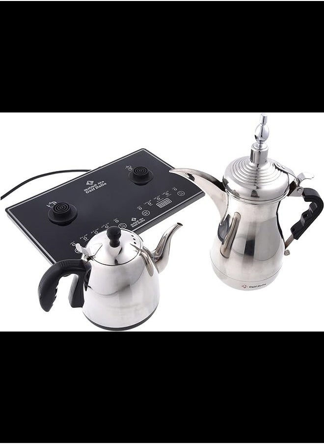 Gulf Dalla Arabic Coffee And Tea Maker Silver/Black  - Image 3