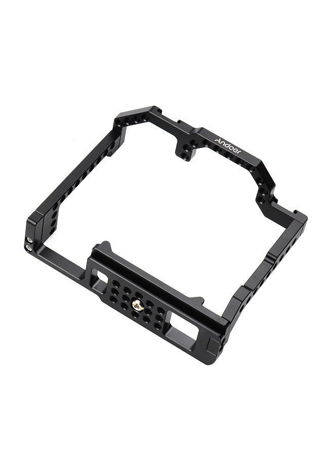 ANDOER Andoer Camera Cage + Top Handle Kit Aluminum Alloy with Dual Cold Shoe Mount 1/4 Inch Screw Compatible with Canon EOS 90D/80D/70D DSLR Camera  - Image 5