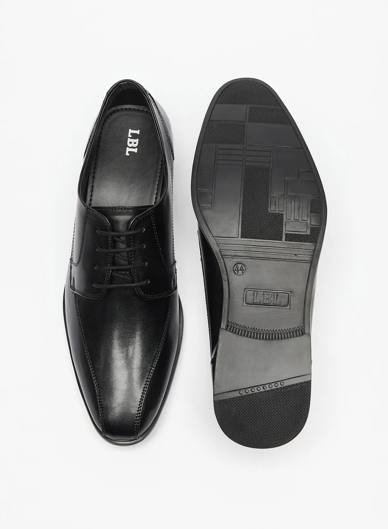 LBL by Shoexpress Mens Solid Lace-Up Derby Shoes