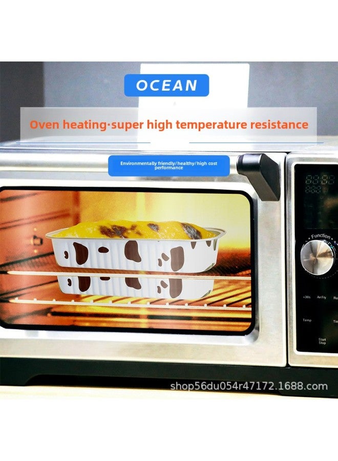 Thickened Air Fryer Oven Special Tin Paper Box Baked Durian Cheese Baked Sweet Potato Aluminum Foil Baking Cake Packaging Box-Specification:Gold-Colour:270ml Box Without Cap (1000 Pieces)  - Image 4