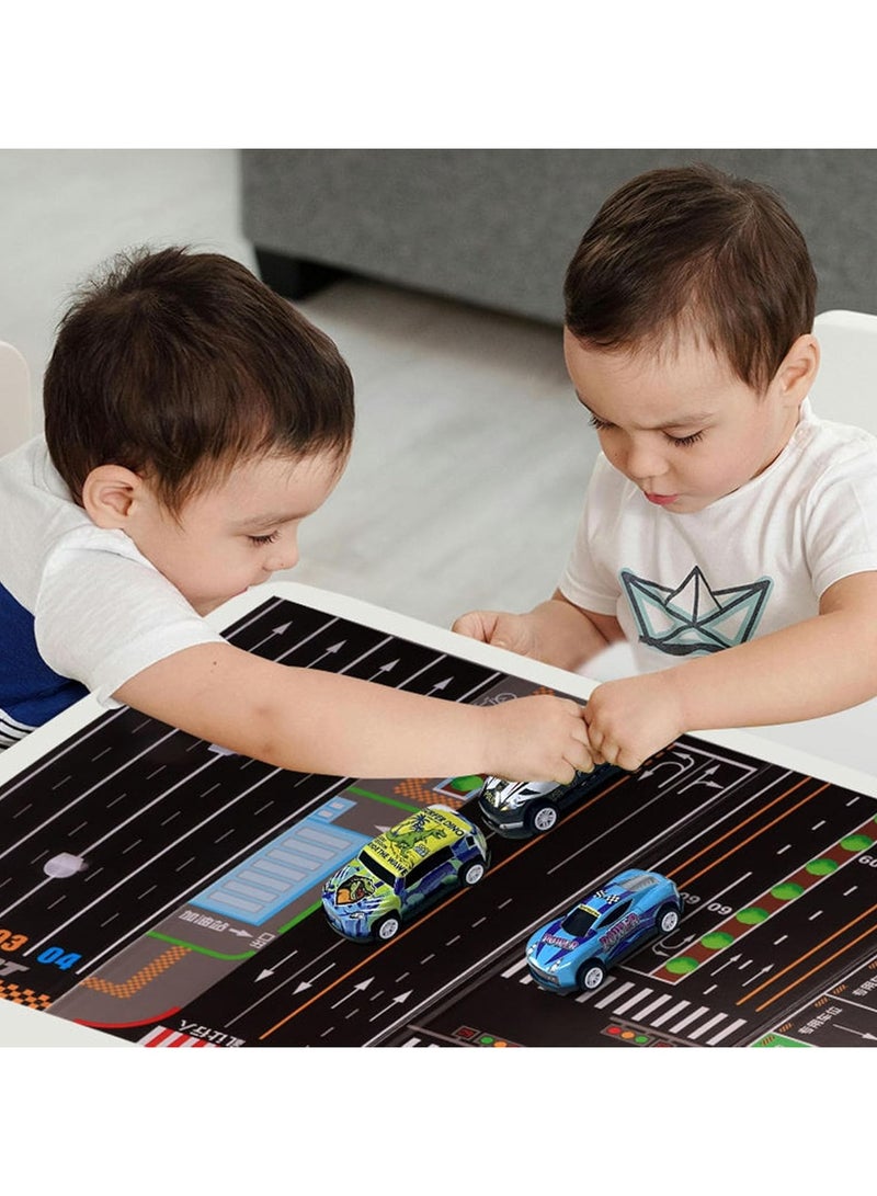 general 48 Pcs Toys Cars Party Favors Pull Back Race Cars Toy Mini Kids Toys for Boys Girls Toddlers Party Goodie Bag for 3-10 Years Old Kids Boys Girls Gift with Map and Storage Box - Image 2