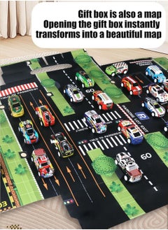 General 48 Pcs Toys Cars Party Favors Pull Back Race Cars Toy Mini Kids Toys for Boys Girls Toddlers Party Goodie Bag for 3-10 Years Old Kids Boys Girls Gift with Map and Storage Box  - Image 4