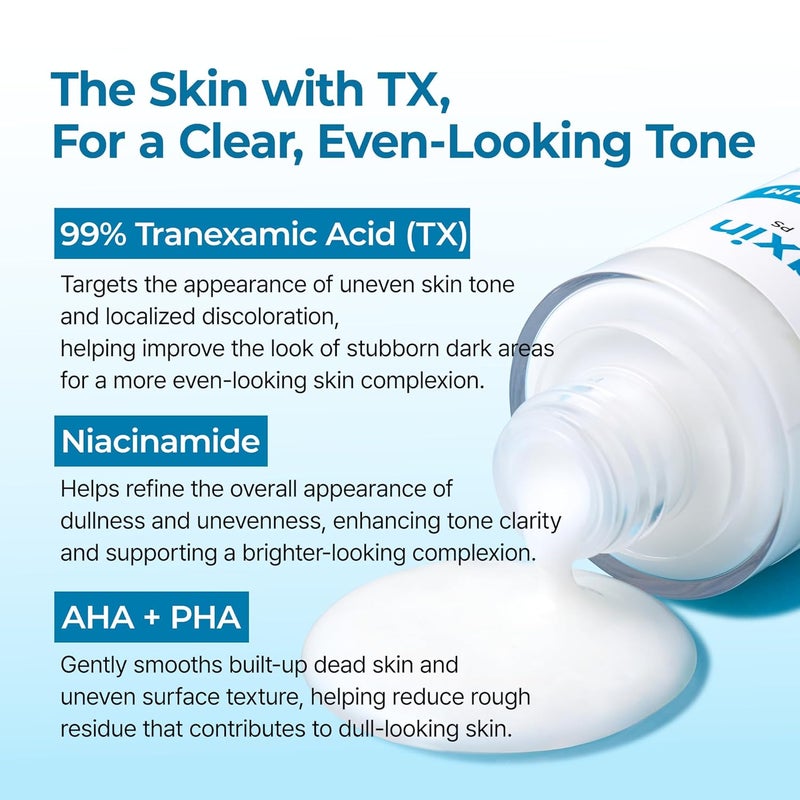 Dr. Melaxin د. ميلاكسين بيل شوت سيروم تقشير TX 80 مل – 99% حمض الترانيكساميك النقي والنياسيناميد + AHA PHA لتفتيح وتقشير البشرة غير المتساوية، البقع الداكنة والبهتان | تنعيم | العناية بالبشرة الكورية - Image 5