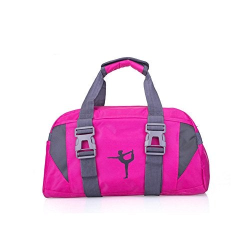 WVMKOR Small/Large Dance Duffle Bag For Girls Sport Gym Bags For Women Yoga Bag (Rose, Large) - Image 5