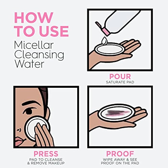 Garnier Micellar Cleansing Water, For All Skin Types, 13.5 fl oz + Micellar Cleansing Water, For Waterproof Makeup, 3.4 fl oz - Image 5