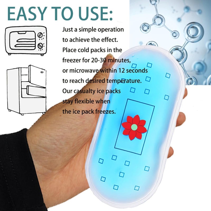 coldpa Small Ice Pack Gel Ice Packs Hurt Hot Cold Packs in Bulk Reusable Flexible Mini Ice Pack Cold Pack for Pain Relief Childrens Ice Packs Insulin Coolers Swelling and Pain Relief - Image 3
