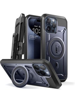 SupCase Unicorn Beetle Pro Mag Case For Iphone 15 Pro Max 6.7" Compatible With Magsafe Full Body Rugged Case With Built In Screen Protector And Kickstand And Belt Clip Mountain  - Image 1