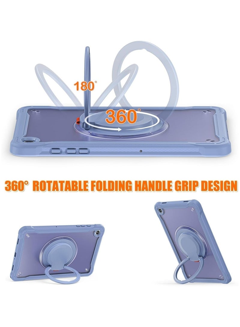 عام حافظة قوية ومتينة متوافقة مع جهاز Samsung Galaxy Tab A9 Plus بحجم 11 بوصة، مجهزة بقاعدة داعمة واستراتيجية للكتف، وتوفر حماية ممتازة ضد السقوط والغبار. - Image 3