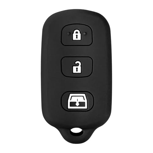 ZOKYUYS Key Fob Cover Case Silicone Keyless Entry Remote Control Fit for 19992009 T0y0ta 4Runner 20012008 T0y0ta Sequoia HYQ12BBXHYQ12BANHYQ1512Y Black - Image 1