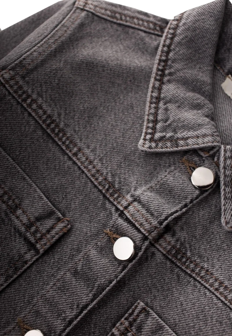 Cigit Denim Jacket 2-7 Years Black