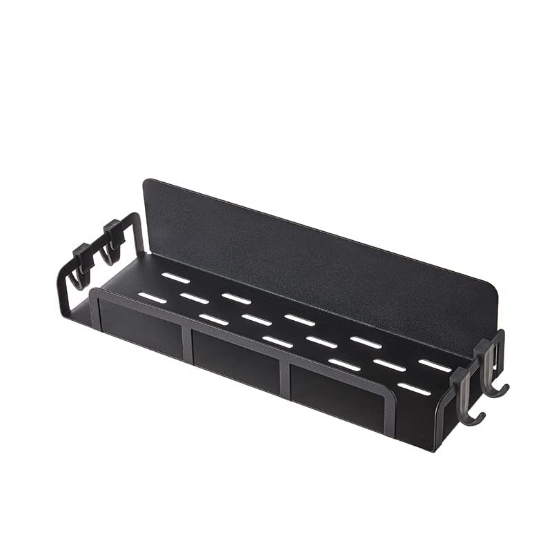 Freshwind Magnetic Kitchen Rack for Multipurpose Storage on Fridge Washing Machine Microwave Oven with Magnetic Side Shelves Rack Shelf Qty 1 Black - Image 1
