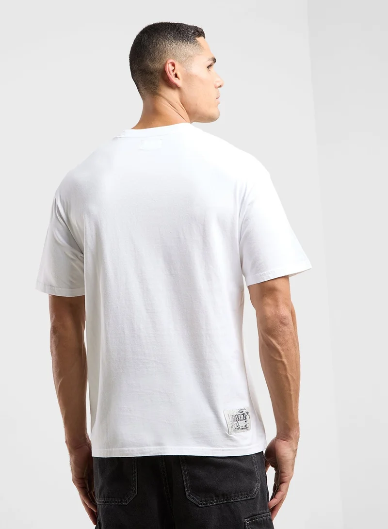 إيسو تيشيرت دينم باتش