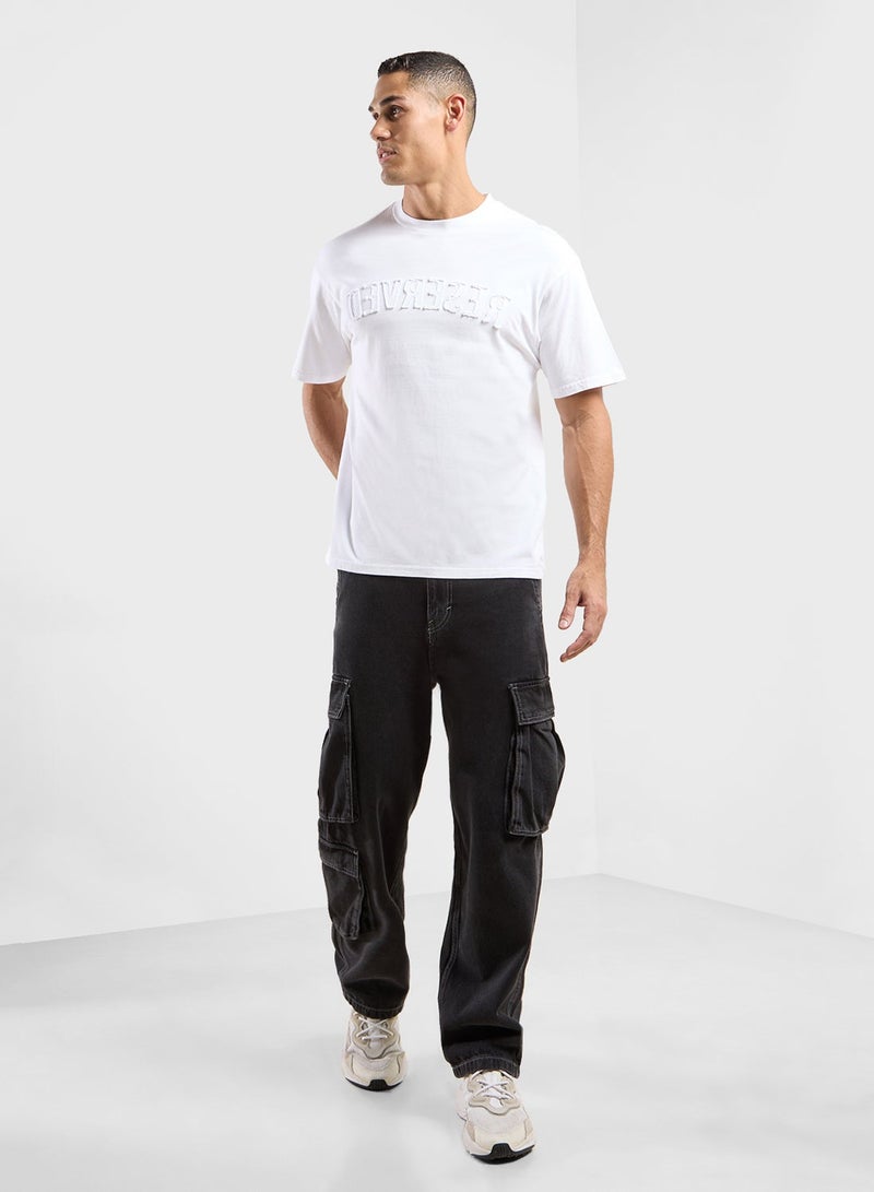 izzue Denim Patch T-Shirt - Image 4