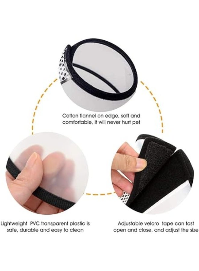 يوريفو طوق إليزابيث بلاستيكي خفيف الوزن قابل للتعديل للقطط بعد العمليات الجراحية، مناسب للقطط والقطط الصغيرة والكلاب الصغيرة، طوق واقٍ ناعم لمنع لعق الجروح وعضها. - Image 3