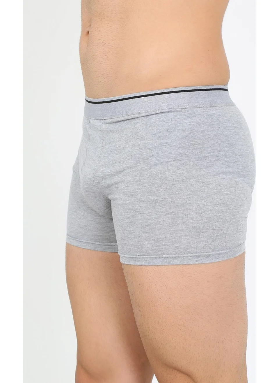 Akbeniz Men's Cotton Lycra Boxer Gray 40133