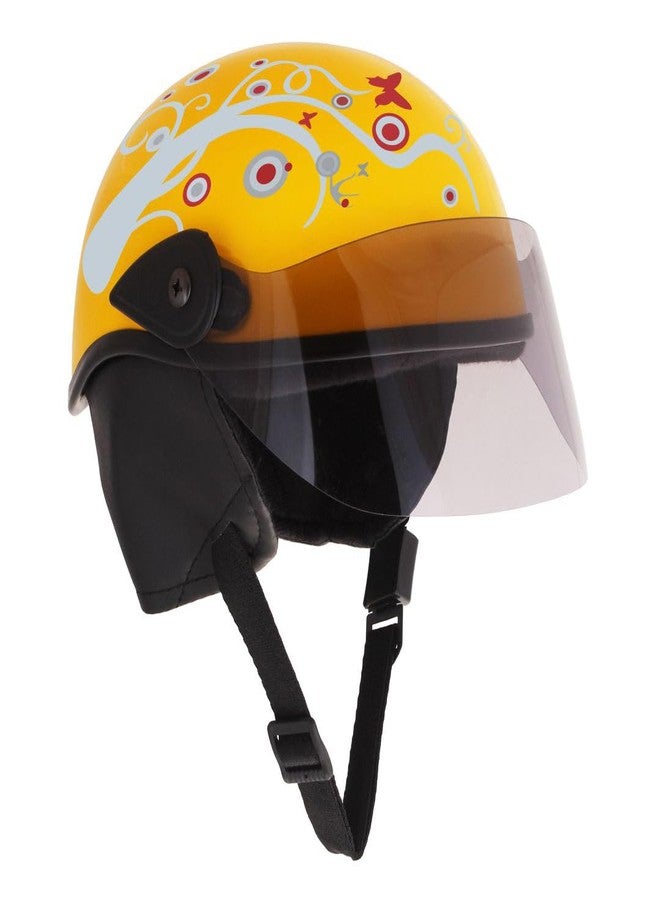 Sage Square Adjustable Junior Helmet for Kids Baby Safety & Comfort, Stylish Sticker Design (3-12 Years) (Yellow Glossy Red Sticker) (Non-Motorized) - Image 4