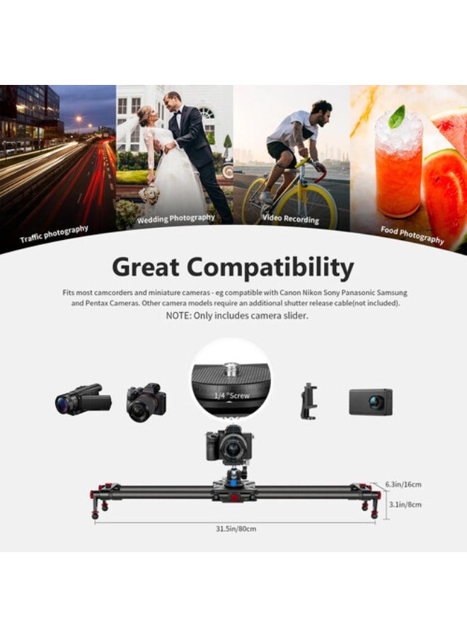 Neewer ER1 Motorized Wireless Carbon Fiber Camera Slider (80 Cm) - Image 5