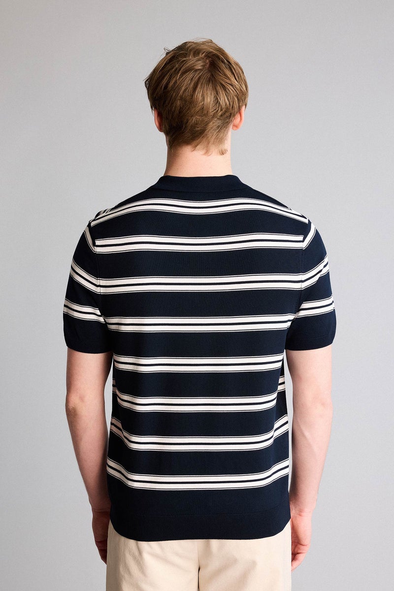 DeFacto Blue Man Short Sleeve Polo Shirt Casual - Image 5