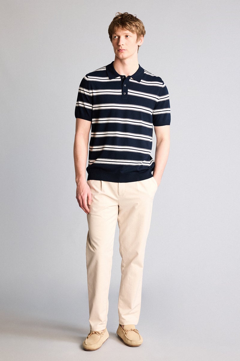 DeFacto Blue Man Short Sleeve Polo Shirt Casual - Image 2