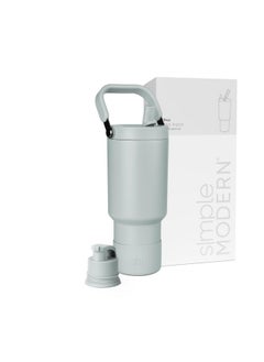 Simple Modern Simple Modern Trek Pivot | 30oz Flip Straw Tumbler with Handle | Water Bottle & Boot | Interchangeable Straw & Chug Lids | Insulated Stainless Steel Jug | Gym Sports Outdoors | Sea Glass Sage  - Image 1