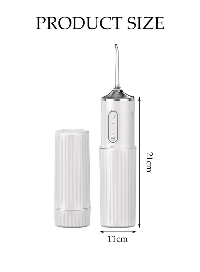 DUNISO Portable Water Dental Flosser ,Dental Oral Irrigator With 4 Modes ,4 Replaceable  Jet Nozzles, 360° Nozzle,Rechargeable Waterproof Teeth Cleaner For Home And Travel 200ML - Image 2