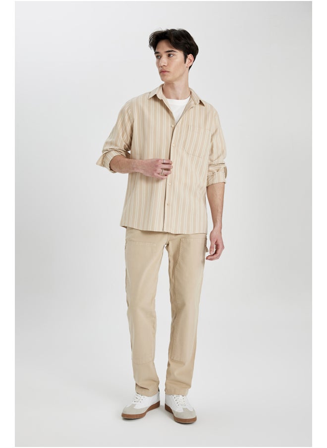 DeFacto - Man Regular Fit Woven Long Sleeve Shirt - Image 1