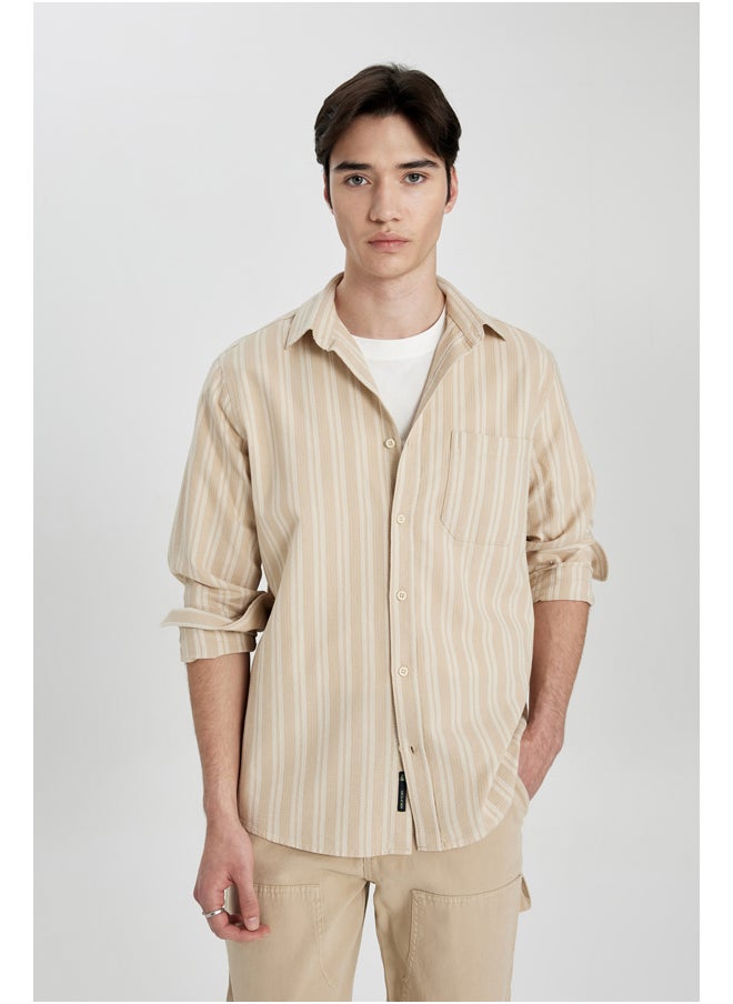 DeFacto - Man Regular Fit Woven Long Sleeve Shirt - Image 1