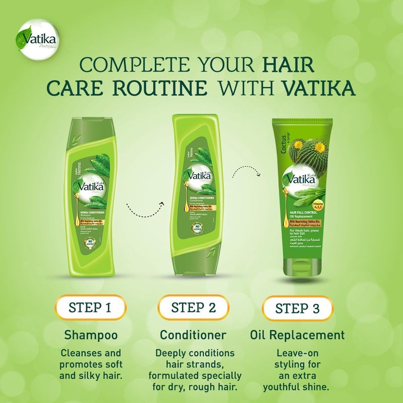 Vatika Naturals Indian Henna Conditioner 200ml - Herbal Conditioning Solution for Dry, Rough Hair - Image 2