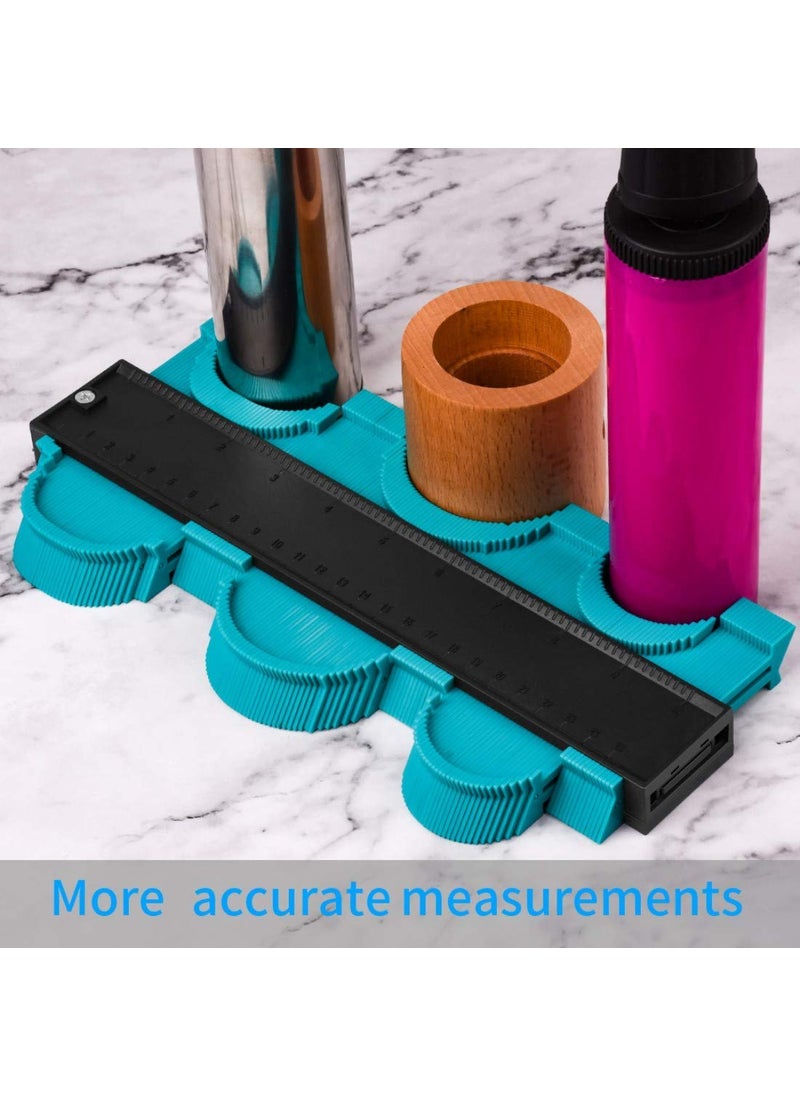 SHRADDHA MATERIALS SHRADDHA MATERIALS 10 Inch Contour Gauge Duplicator Irregular Profile Master Outline Gauge Standard Wood Marking Tool Tiling Laminate Tiles Edge Shaping Measure Ruler Multi  - Image 3