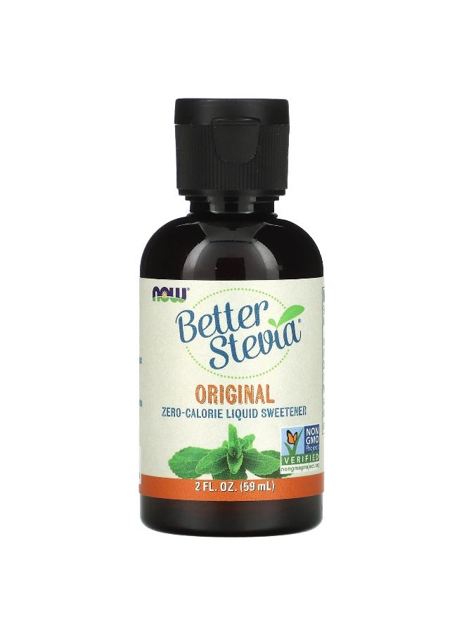 Now Foods - NOW Foods, Better Stevia, Zero-Calorie Liquid Sweetener, Original, 2 fl oz (59 ml) - Image 1