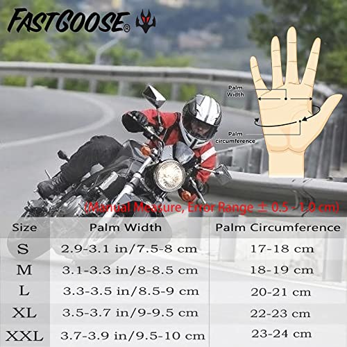 FASTGOOSE Dirt Bike Motocross Gloves - Motorbike & ATV Off Road Racing Sports Cycling Glove (Black, X-Large) - Image 5