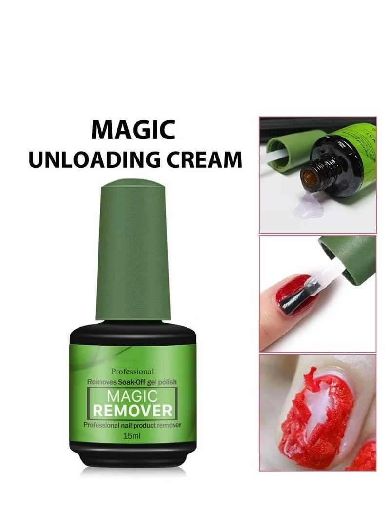 بروفيشنال مُزيل ملمس الأظافر الجيلي 2PACK، مُزيل جيلي للأظافر في 2-5 دقائق، سريع وسهل، إزالة الملمس الجيلي دون الحاجة إلى أفلام، غمر مُزيل ملمس الأظافر، مُزيل ملمس الأظافر، الغمر أو التغليف 0.5 أونصة - Image 2